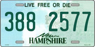 NH license plate 3882577
