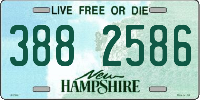 NH license plate 3882586