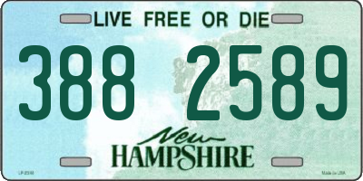 NH license plate 3882589