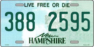 NH license plate 3882595