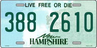 NH license plate 3882610