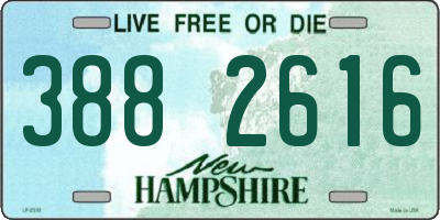 NH license plate 3882616