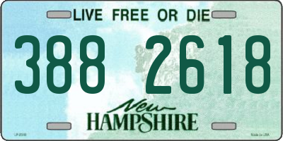 NH license plate 3882618