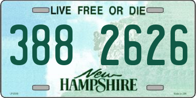 NH license plate 3882626