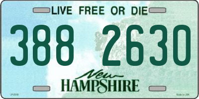 NH license plate 3882630