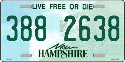 NH license plate 3882638