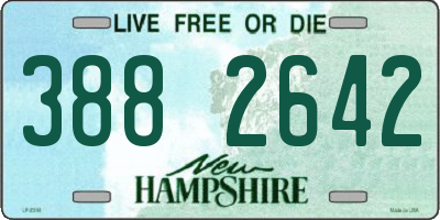 NH license plate 3882642