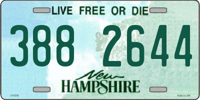 NH license plate 3882644