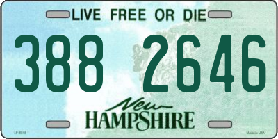 NH license plate 3882646
