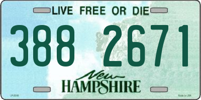 NH license plate 3882671