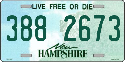 NH license plate 3882673