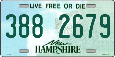 NH license plate 3882679