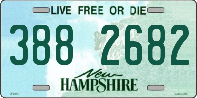 NH license plate 3882682