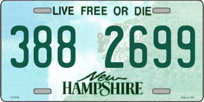 NH license plate 3882699