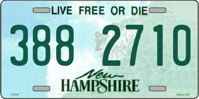 NH license plate 3882710