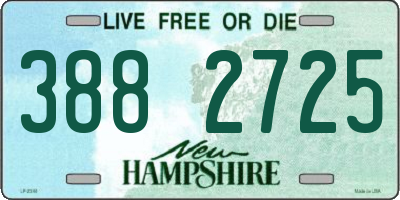 NH license plate 3882725
