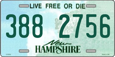 NH license plate 3882756