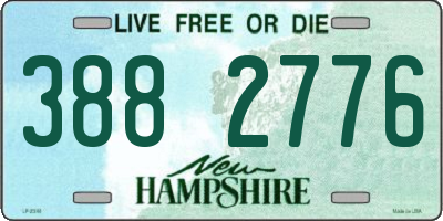 NH license plate 3882776