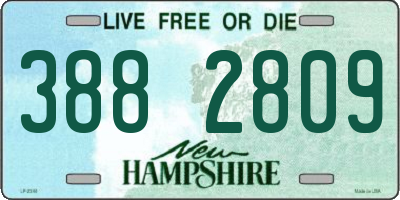 NH license plate 3882809