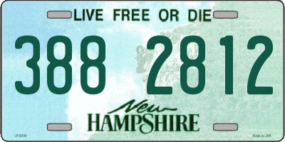 NH license plate 3882812