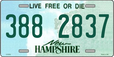 NH license plate 3882837