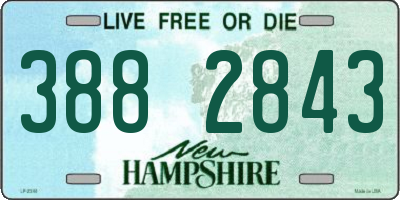 NH license plate 3882843