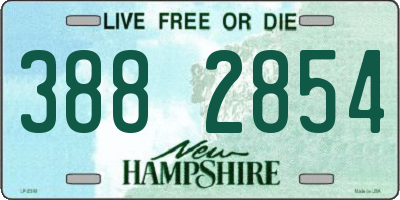 NH license plate 3882854