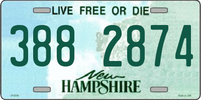 NH license plate 3882874