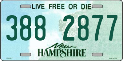 NH license plate 3882877