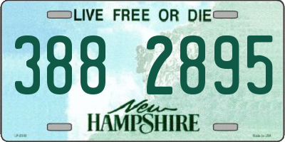 NH license plate 3882895