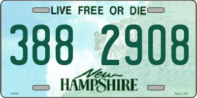 NH license plate 3882908