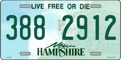 NH license plate 3882912