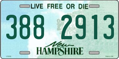 NH license plate 3882913
