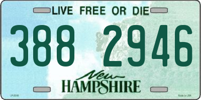 NH license plate 3882946