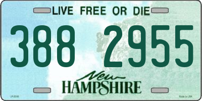 NH license plate 3882955