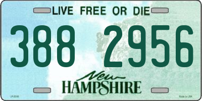 NH license plate 3882956