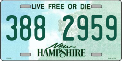 NH license plate 3882959