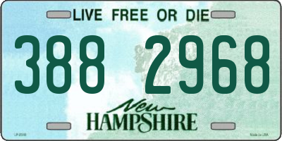 NH license plate 3882968