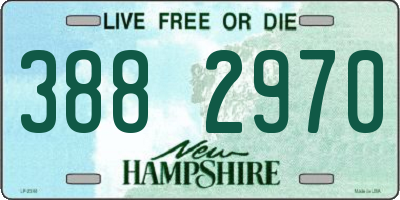 NH license plate 3882970