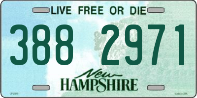 NH license plate 3882971