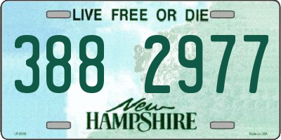 NH license plate 3882977