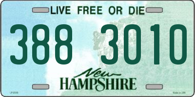 NH license plate 3883010
