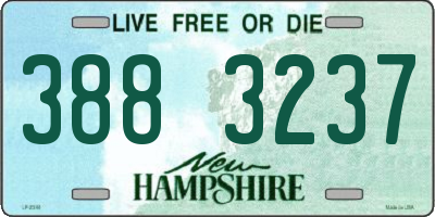NH license plate 3883237