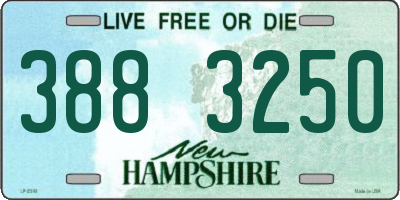 NH license plate 3883250
