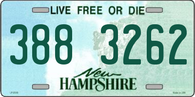 NH license plate 3883262
