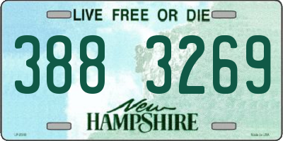 NH license plate 3883269