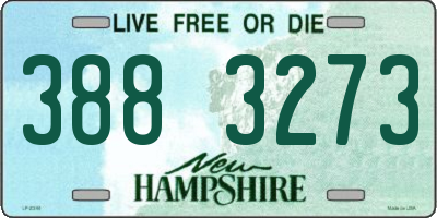 NH license plate 3883273