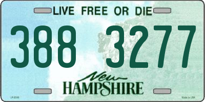 NH license plate 3883277