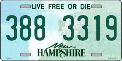 NH license plate 3883319