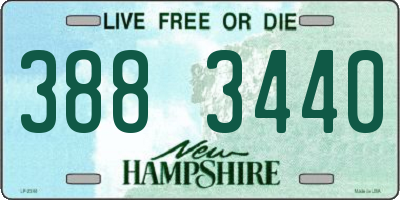 NH license plate 3883440